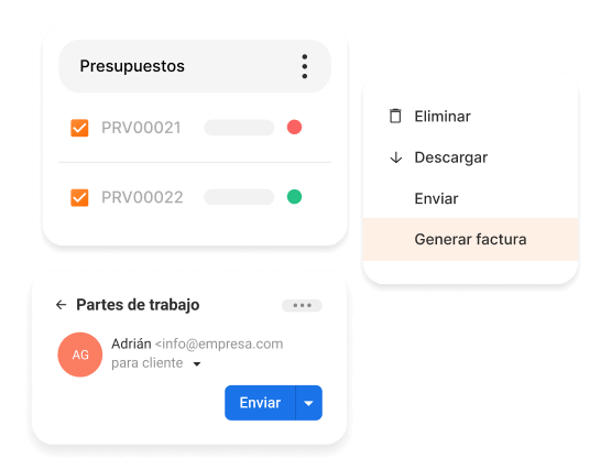 facturar parte de trabajo