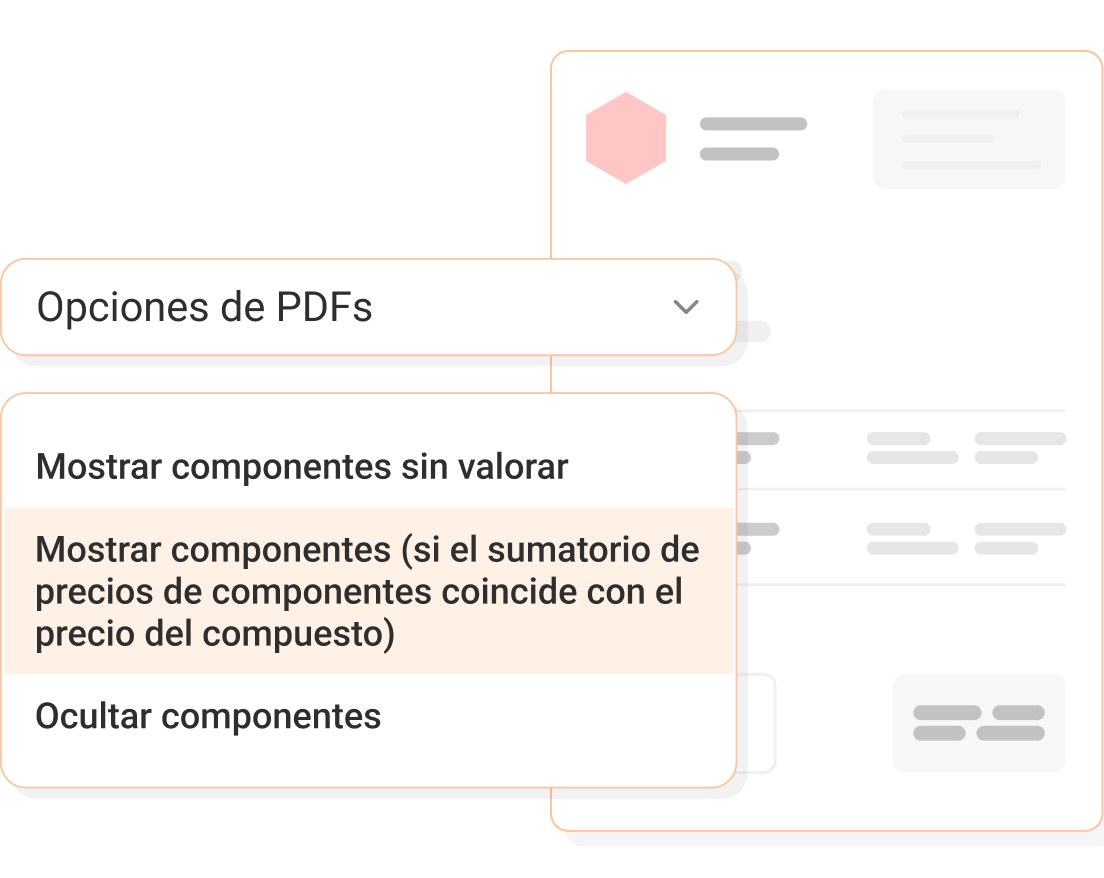 configura ven clientes productos compuestos