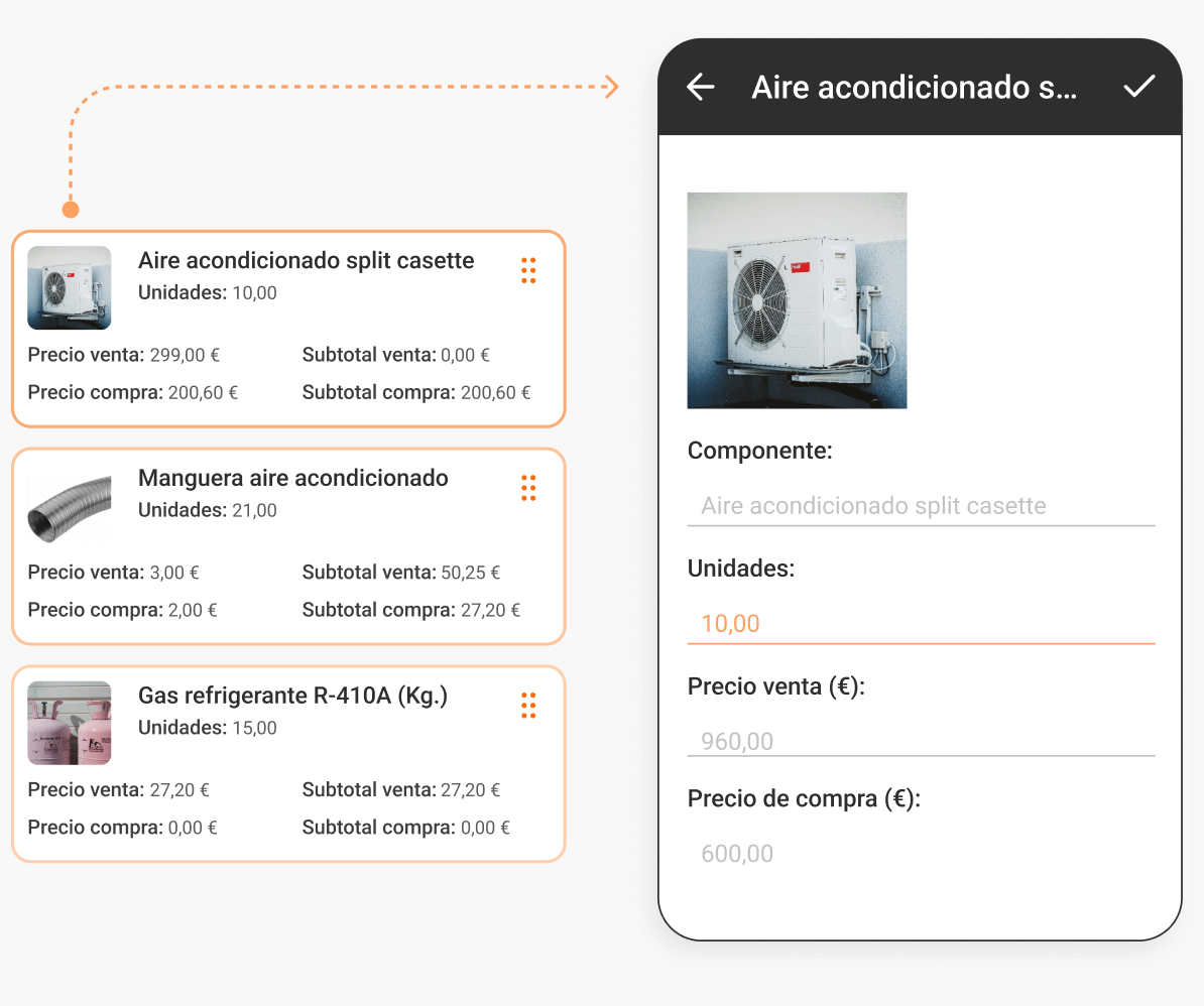 personaliza productos compuestoss