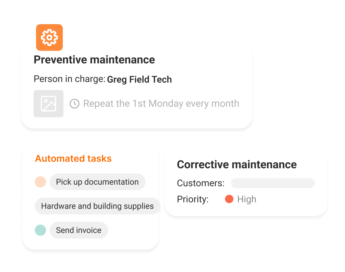 Maintenance work notes