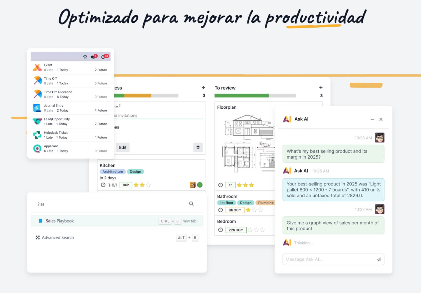 odoo Panel de Odoo para compras y facturas de proveedor