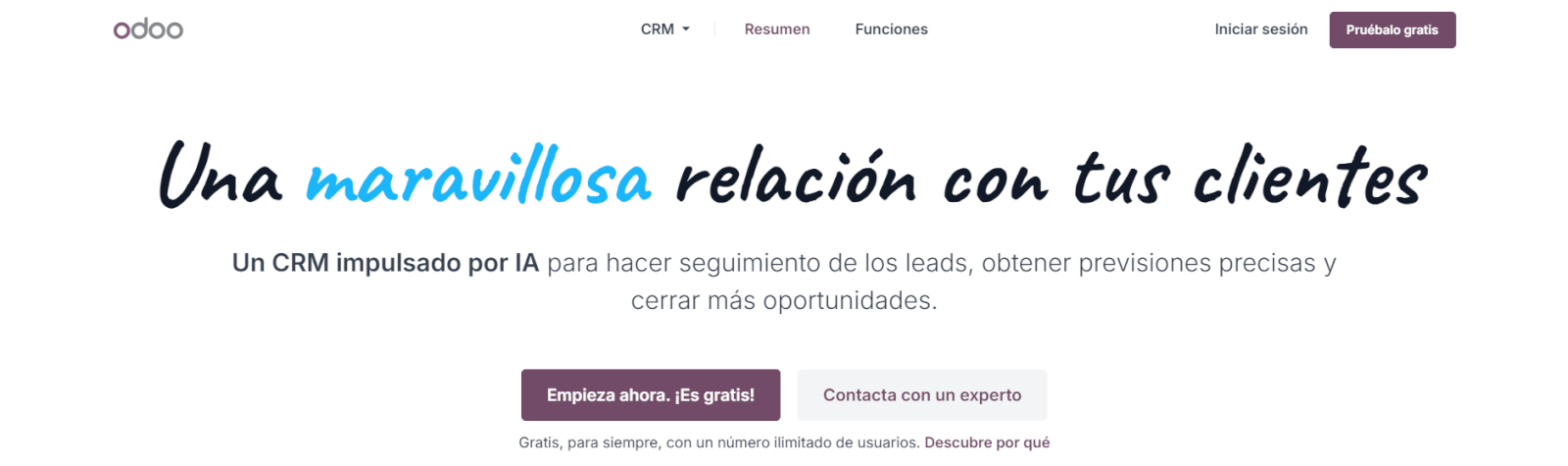 programa de gestión comercial odoo